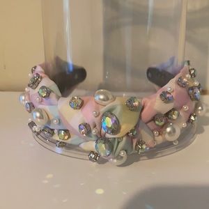 Stoney Clover Lane x Lele Sadoughi Rainbow Gingham Headband